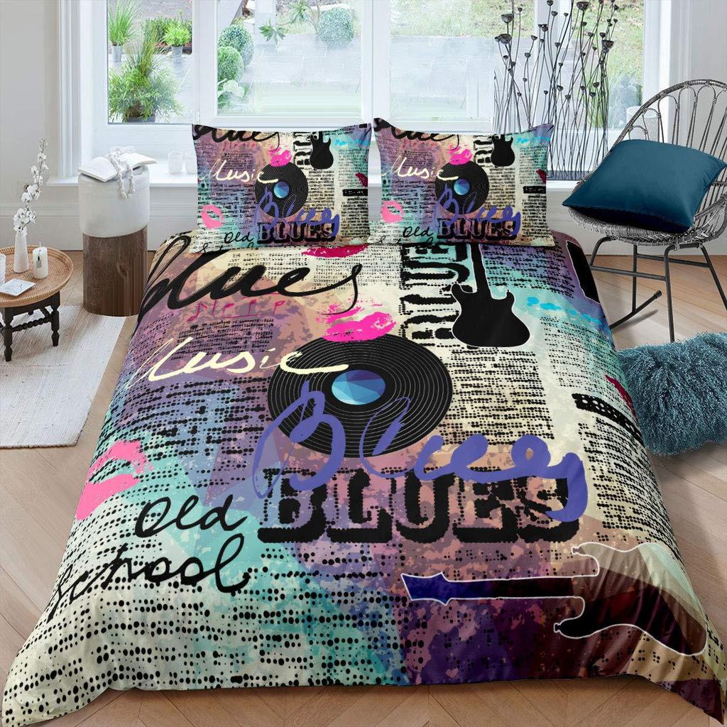 Marine Life Shark Three-Piece Quilt Cover 3D Digital Printing Bedding Set Bed Cover