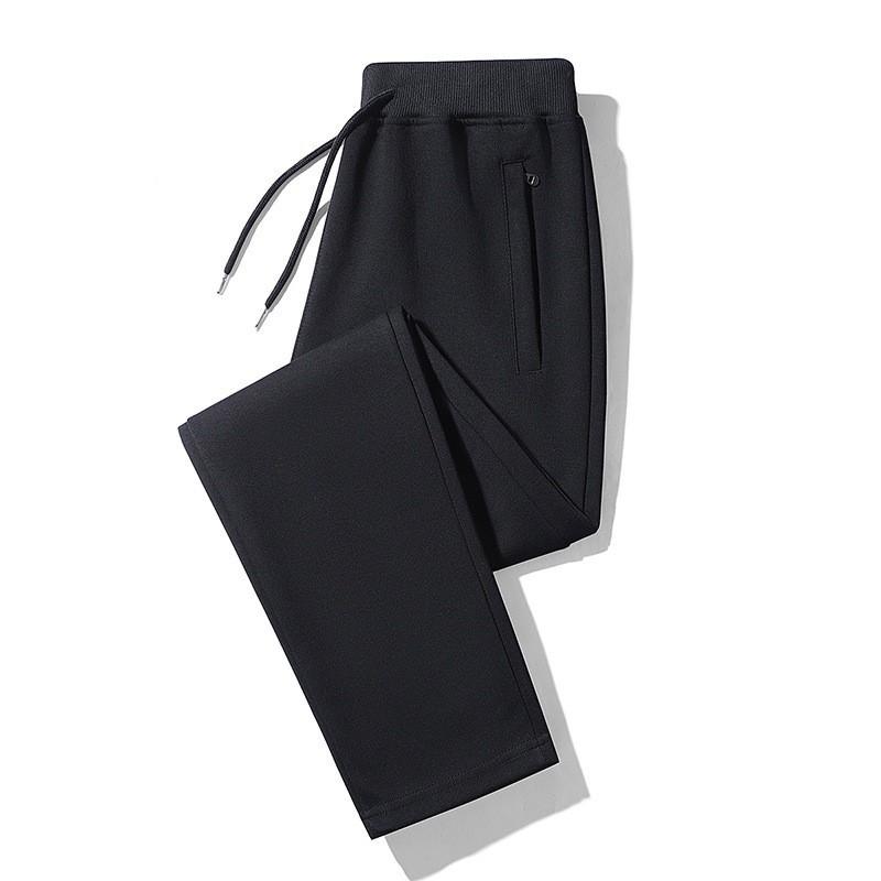 Pantalones Deportivos de Primavera con Cintura Elástica para Hombre, Pantalones Casuales de Algodón Holgados para Hombre, Pantalones de Moda para Hombre con Cremallera