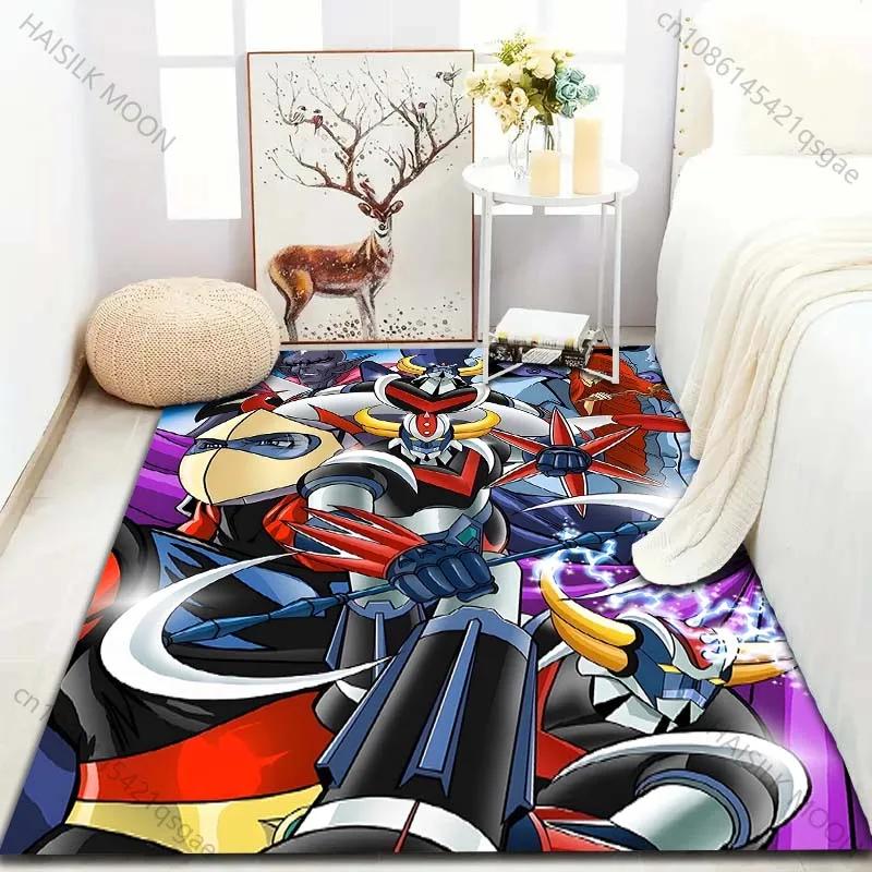 Japanese Anime Grendizer for Living Room Carpet Luxury Home Decoration Non-slip Floor Mats for Bedroom Large Area Washable Rugs