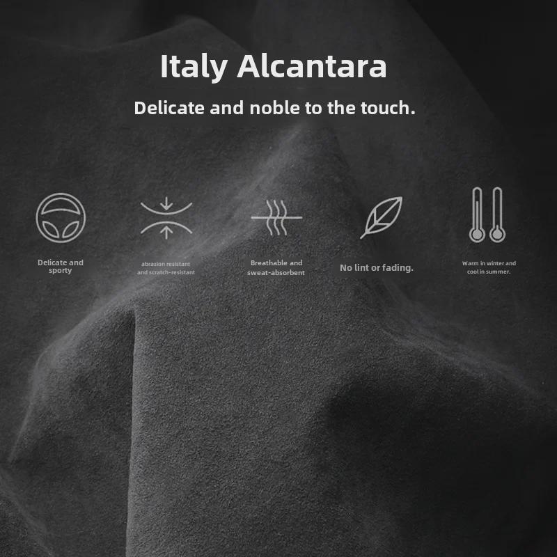 Alcantara Suede Sticker for Tesla Model 3 Steering Wheel Speaker Button