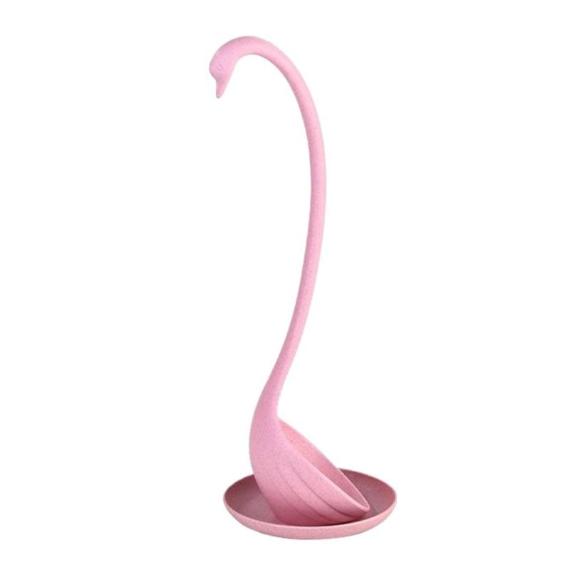 Elegant Cygnus Designs Soup Ladle with Long Handle and Tray Perfect for Home Kitchens and Cooking Enthusiasts