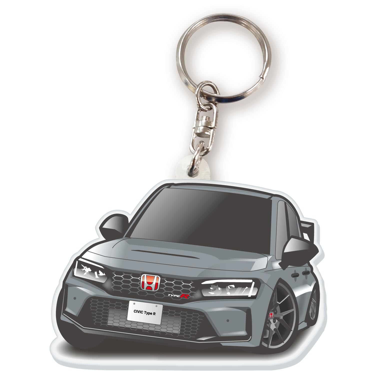 

Jeep Center CIVIC TypeR 6th Generation Car Acrylic Key Chain Honda Licensed Product, Sonic Grey Pearl