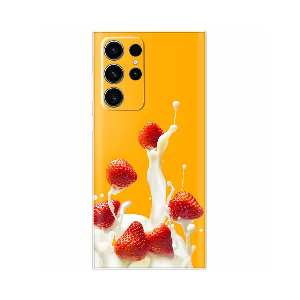 Case For Samsung Galaxy S24 Ultra Cute Heart Flower Cover Soft Silicone Case Protective Funda For Samsung S24 S24+ S 24 Plus Bag