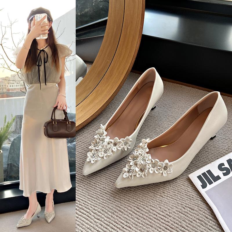 Fashion Fine Heeled Shoes 2025 Sexy Pump Sandals Ladies Pointed Wedge Basketball Platform Slip On Lace-Up Stiletto Straps Retro Casual L