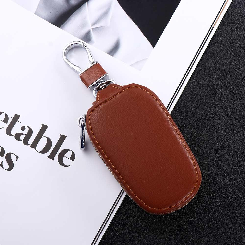 Keychain Covers PU Leather Keychain Car Key Wallets Keys Organizer Car Key Case Zipper Key Case Bag
