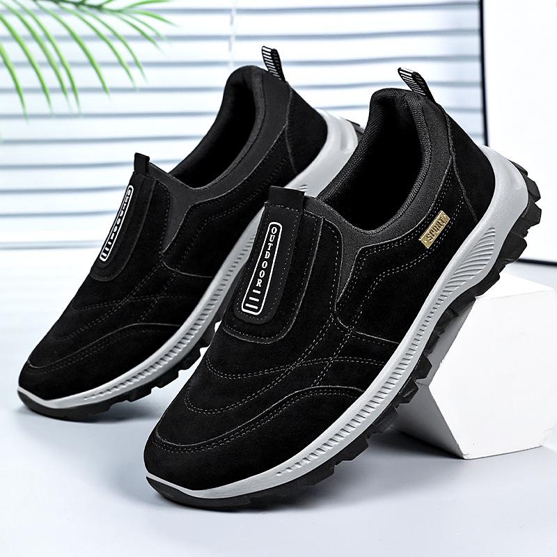 Men's Outdoor Hiking Cross-country Mountaineering Walking Shoes Slip-on Fashionable Sports Shoes