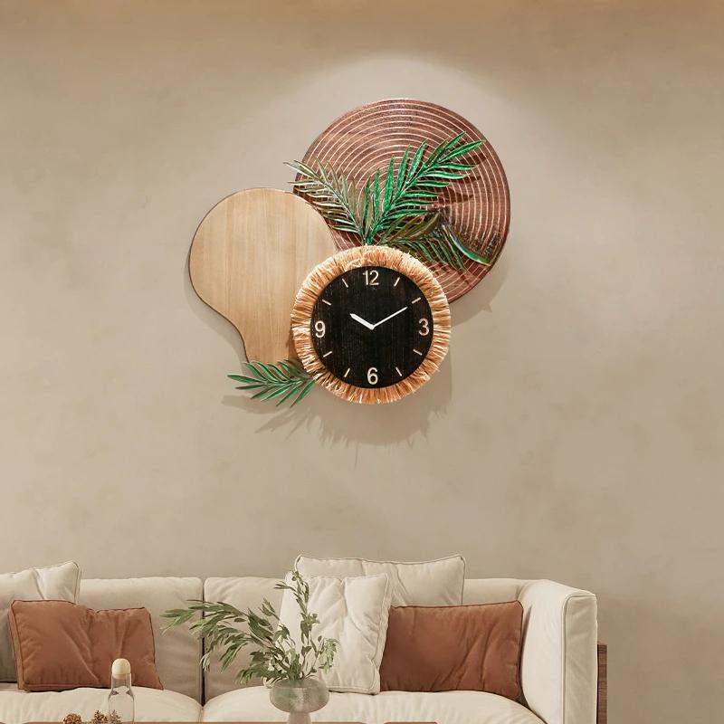 Quality Silent Design Wall Clocks Unique Tree Nordic Living Room Art Clock Digital House Aesthetic Reloj De Pared Wall Decor