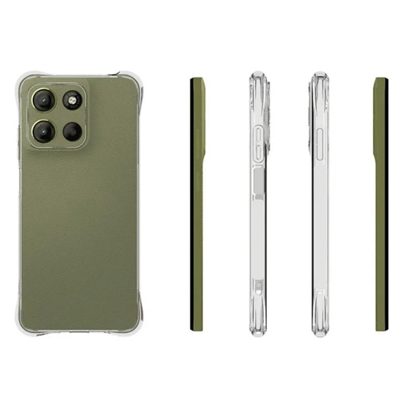 For Motorola Moto G15 4G Clear TPU Case WANLONFENG TM Series 2.0mm Phone Back Cover