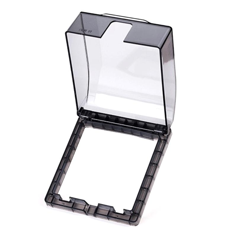 Type 86 Heightened Waterproof Splashproof Box Bathroom Accessories Electrical Wall Socket Switch for Protection Cover