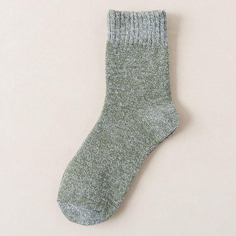 Herren Plüsch Frottee Wintersocken - Warme, Dicke Mid-Tube Baumwoll-Bodensocken
