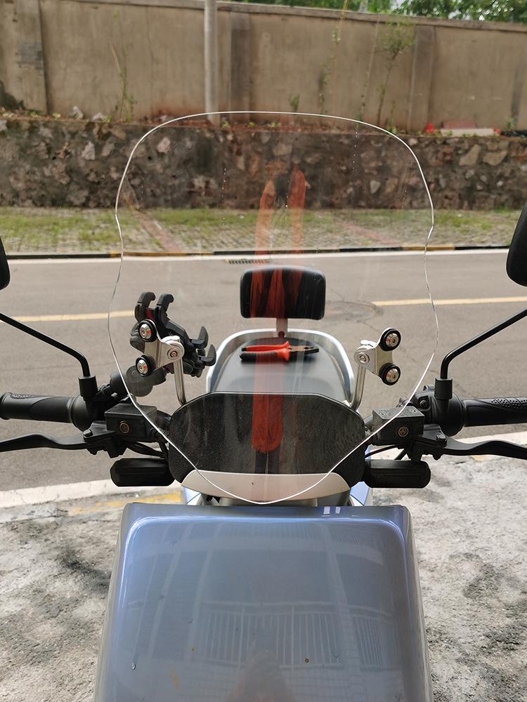 Compatible Windshield for Haojue DKS, Suzuki, Honda, CB400F, GL, and Other Motorcycles.