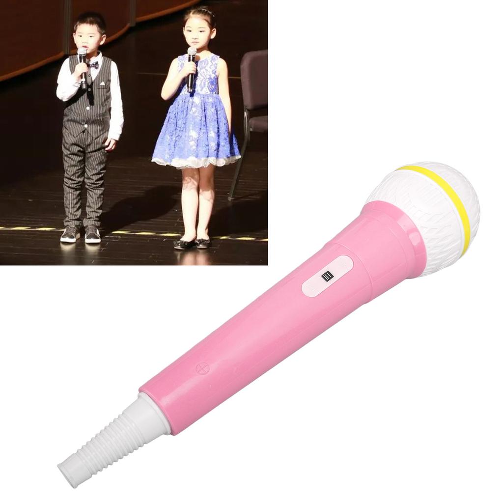 Fake Microphone Safe Odorless Simulation Microphone Prop Pretend Mic Toy for Children Performance