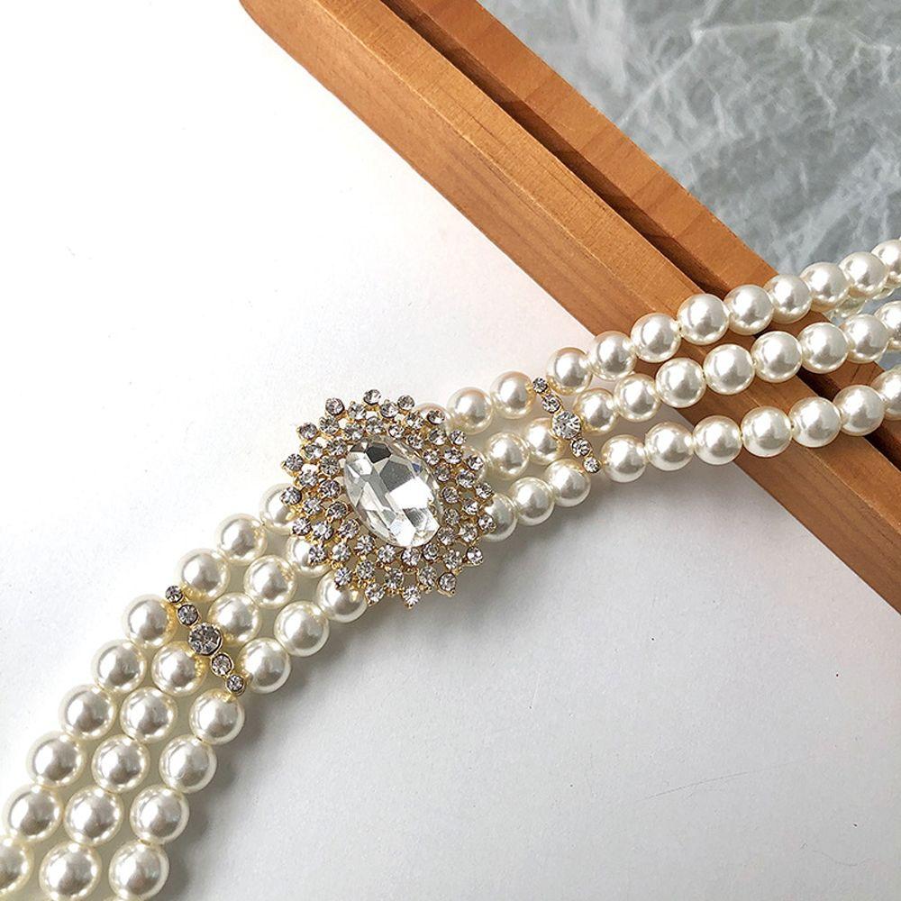 Hepburnesque Kristall Glas Schmuck Zubehör Koreanischen Stil Halsband Schlüsselbein Kette Frauen Halskette