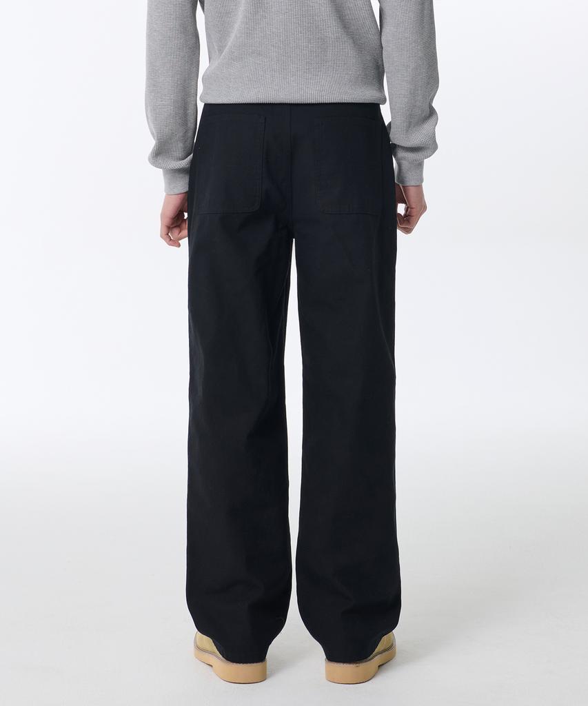 MUSINSA STANDARD Canvas Regular Fit Work Pants [Black]