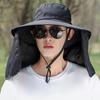 Cloth Women Visor Cap Neck Protection Fisherman Hat Casual Summer Bucket Hat  Outdoor