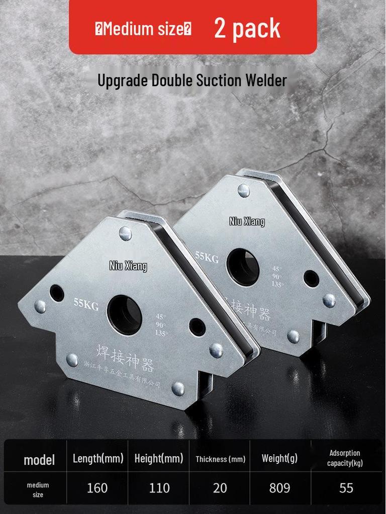 Multi-Angle Magnetic Welding Fixator: 90° Right Angle Triangle Positioning Tool
