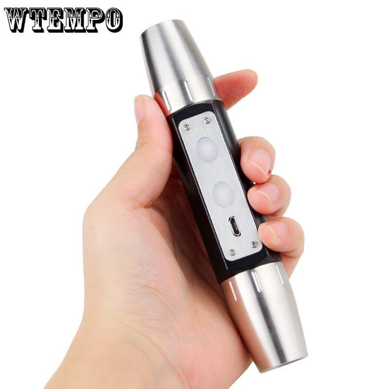 

Фонарик для идентификации яркого света USB-зарядка Идентификация оригинального источника света фонарика из камня чёрный