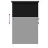Black Outdoor Roller Blind 60 x 250 cm Fabric and Aluminum