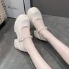 French casual leather shoes women's autumn 2025 new muffin platform Mary Jane single shoes with skirt Xiaoxiangfeng