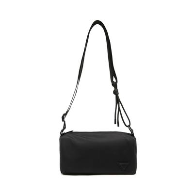 Série Sport et Mode Li Ning Sac bandoulière simple et décontracté à fermeture éclair Unisexe Noir ABDV155-1