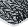 Ethnic Cushion Chevron Pattern Black White 60x40