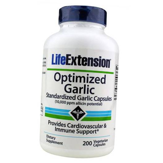 Оптимизированный Чеснок, Optimized Garlic, Life Extension  200вегкапс (71346007)