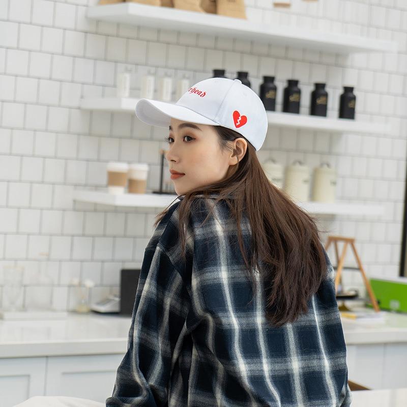 Embroidery Love Cap Trendy Brand Street Baseball Cap Men's Face Small Hat Women's Summer Trendy Men's New Products