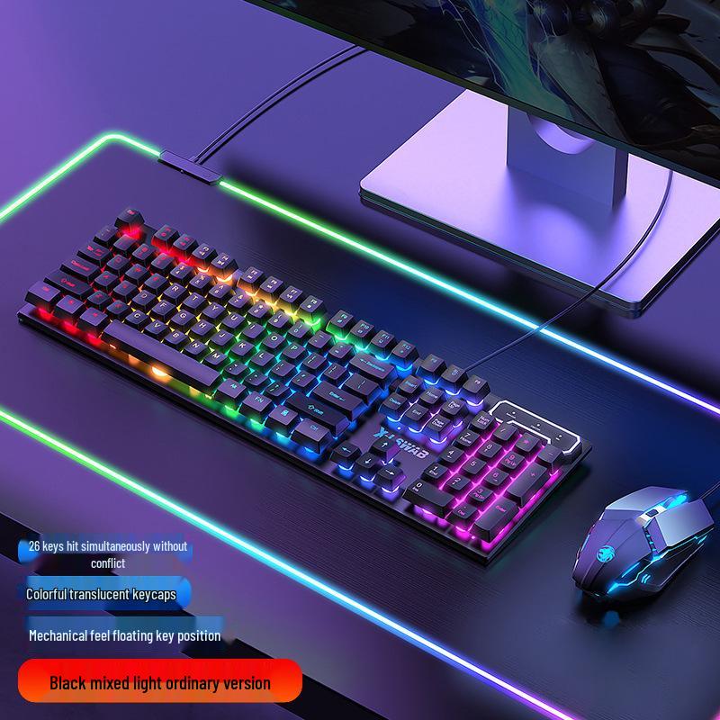 Pioneer GX330 Mechanical-Feel Gaming Keyboard & Mouse Set - Luminous for PC/Laptop
