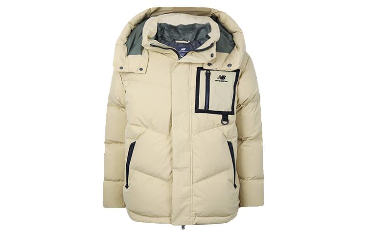 New Balance Down Jackets Unisex Khaki Hooded Moderate Other NPA4N013-BEI M