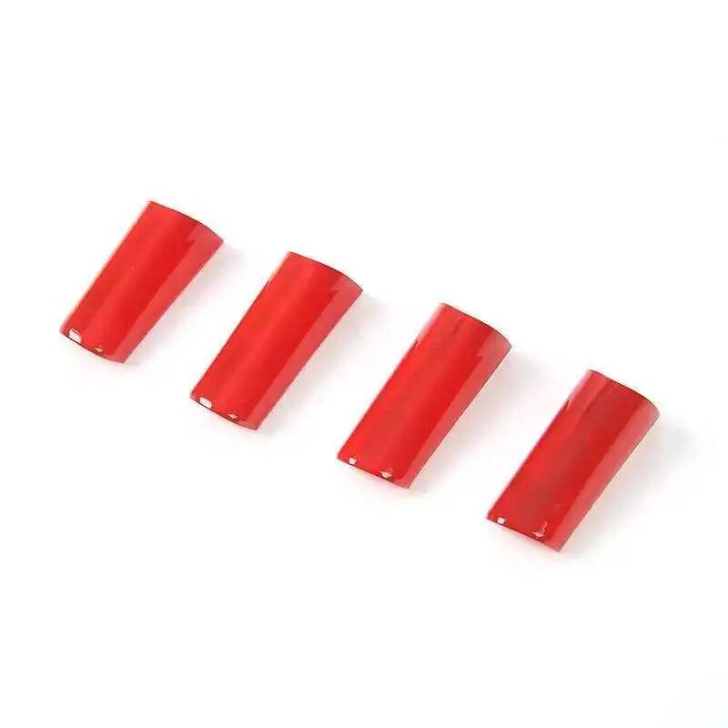 JIDIXIAN Fit for Jeep Wrangler JK 2007 2008 2009 2010 Car Interior Steering Wheel Decoration Cover Trim Interior Accessories red 4 pc