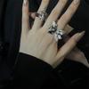 Butterfly Language Series Heavy Industry Butterfly Ring Women'S Niche Design Sense Advanced Purple Jewelry Personality French Index Finger Ring