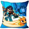 Neue Slugterra Anime Kissenbezug Schlafzimmer Home Office Dekokissenbezug Quadratisch Reißverschluss Kissenbezüge Satin Weich Kein Ausbleichen