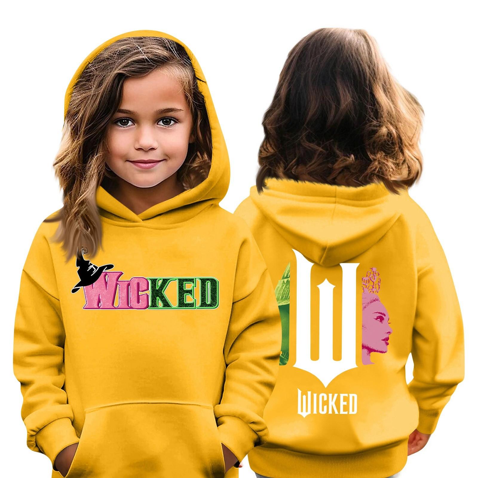 

Детская толстовка с капюшоном для мальчиков и девочек, модная толстовка с длинными рукавами и карманом, 3-14 лет