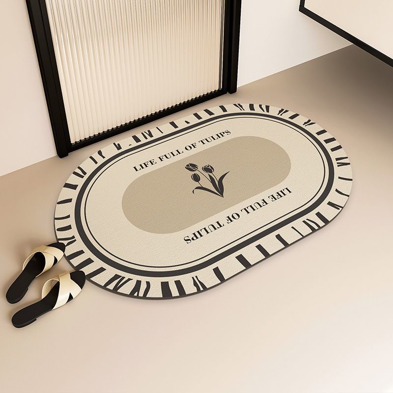 

Bathroom diatom mud cushion toilet dirt-resistant floor mat toilet water-absorbing non-slip mat dry and wet separation carpet 40X60cm 15.7X23.6in