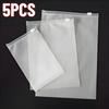 10Pcs Portable Travel Storage Bags, Waterproof Frosted Plastic Zipper Lock Self-Sealing Bags for Clothing Packaging
