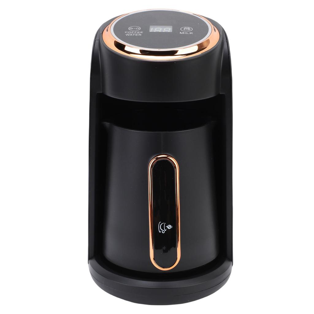 Turkish Coffee Machine 600W Anti Overflow 300ML Visible Turkish Coffee Maker 4 Cup for Home Office