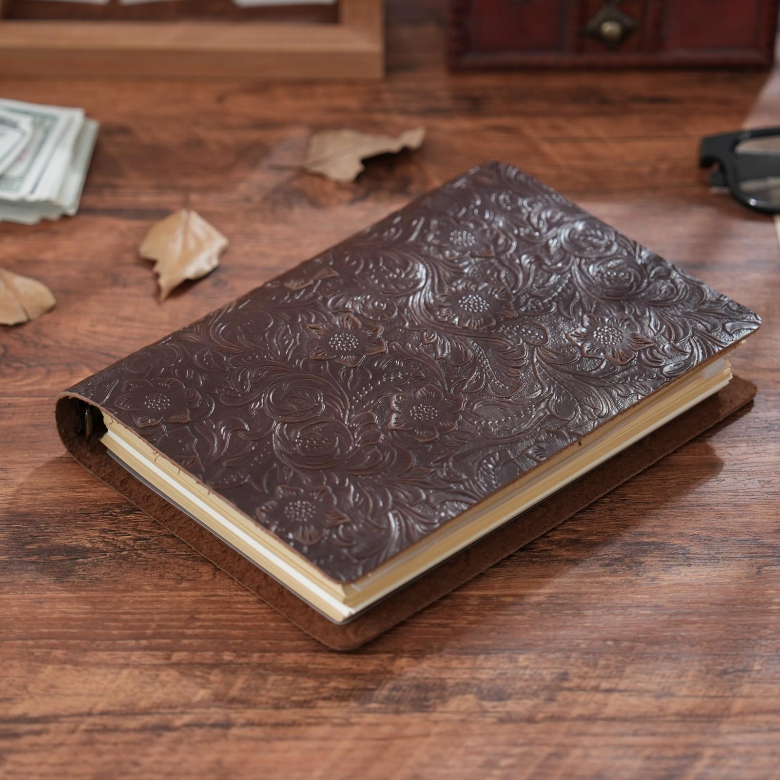 

Блокнот и журналы из натуральной кожи формата А5 с 6 кольцами, многоразовый винтажный органайзер для записей в школьном офисе