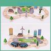 Childrens Wooden Train Track Puzzle For Creative Play And Learning