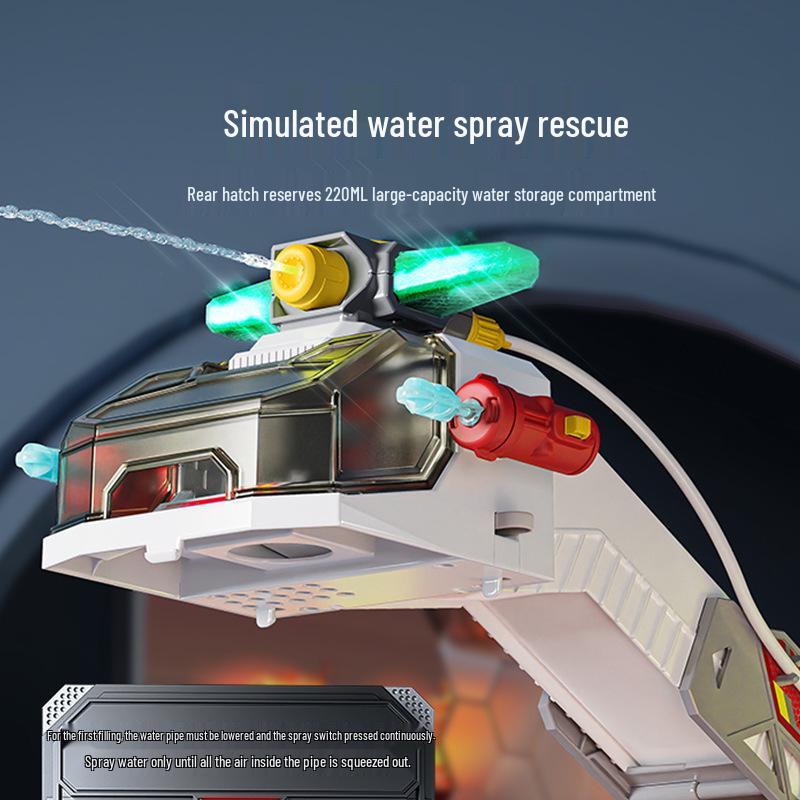 Sam's Style Multifunctional Fire Rescue Truck Toy - Large Police Car with Water Spray and Track for Boys
