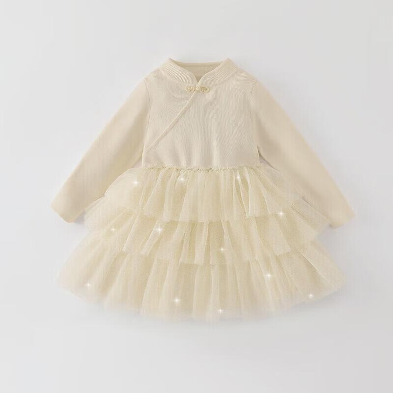 Детское платье-свитер в новом китайском стиле JELLYBABY для девочек 120CM