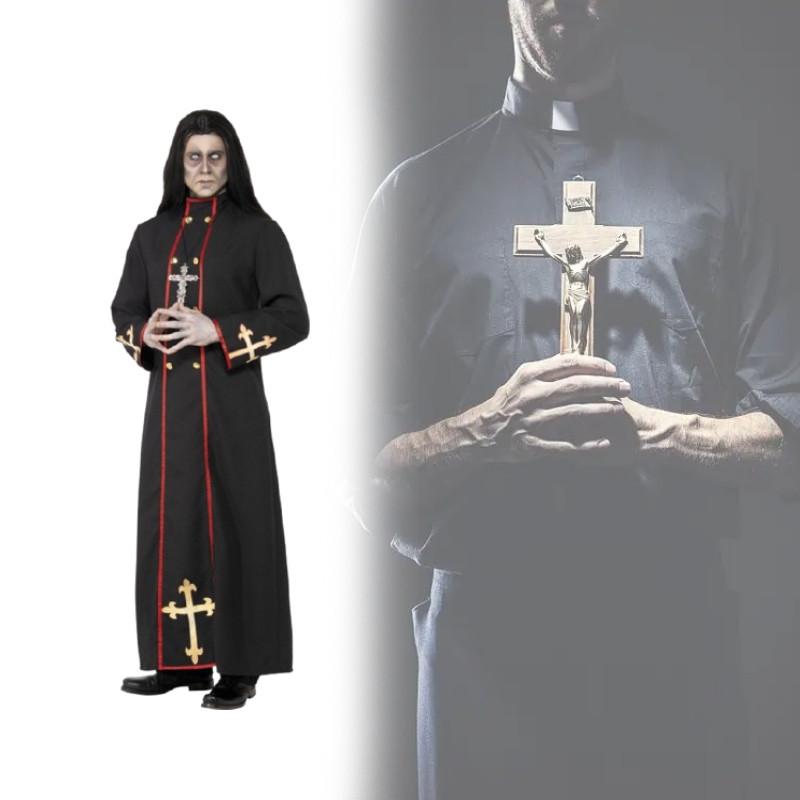 Costume Cloak Pastor Men Women Made  Cosplay Events Costume Legends Of Robe Evil
