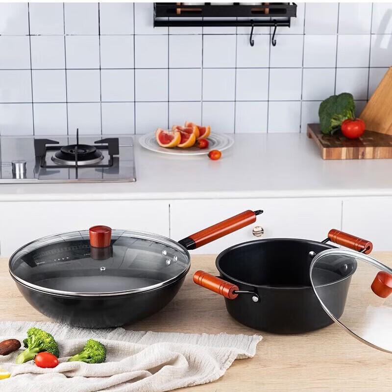 NORTON Wok and Soup Pot Cookware Set