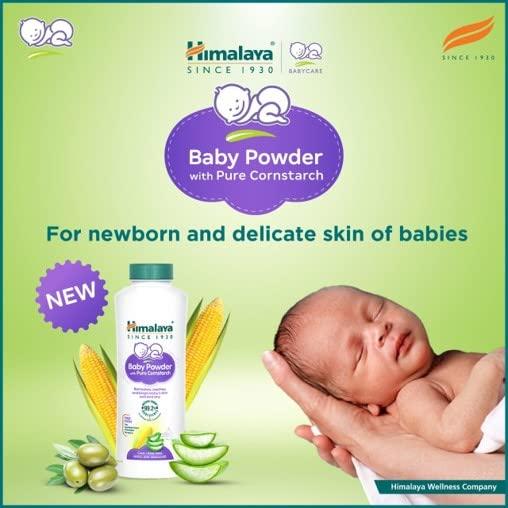 Himalaya Baby Powder with Pure Corn Starch 200g Pack of 1 for Soft Dry Delicate Skin