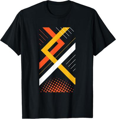 Geometric Shaped Line Abstract Pattern Cool Novelty Gifts T-Shirt