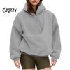 Sweat à capuche avec poche kangourou pour femme, Hoodie à poche porte-animal, Sweat à capuche à poche surdimensionnée, Pull polaire pour chien et chat