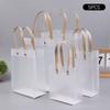 5Pcs Frosted Translucent Pvc Loot Bag Gift Bagbbags For Gifts Packing Bag Pvc Hand Bag Party Decor Souvenir Tote Bags