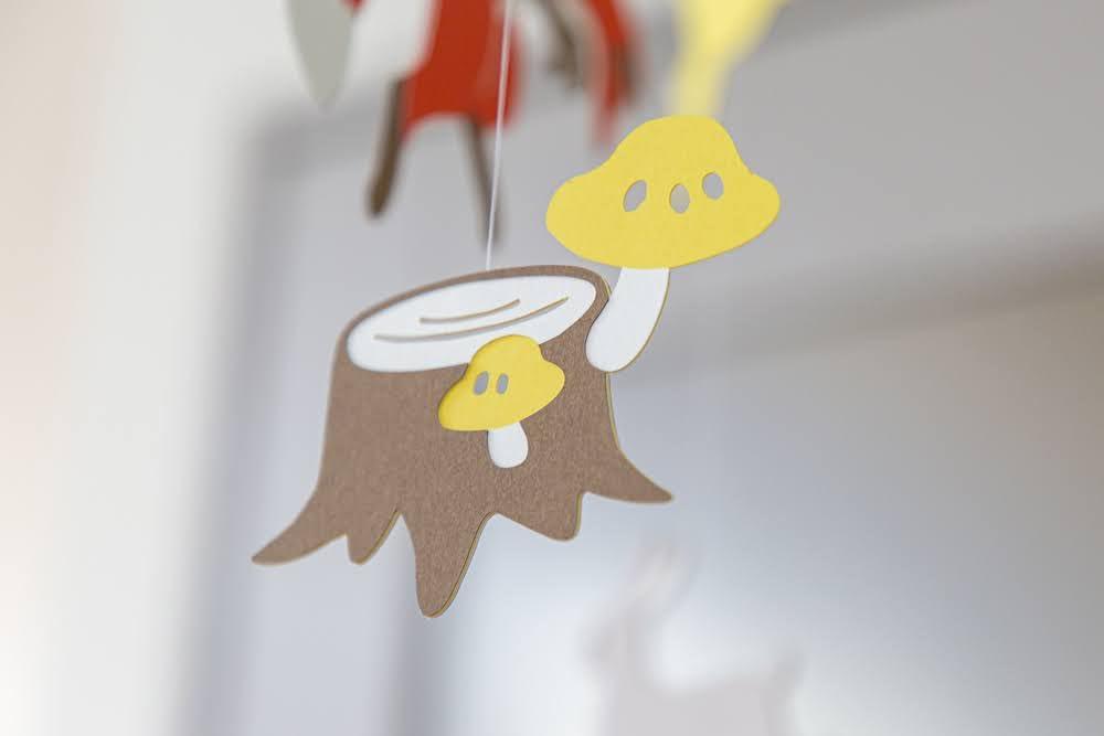 Mobile "Forest Path - Animal Trail" Gift, Adult Interior, W35cm x H42cm, Mobile Brand Born in Japan