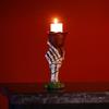 Skeleton Hand Rose Candlestick, Resin Gothic Statue, Personalized Style Sculpture, Home Desktop Ornament, Office Craftsmanship Statue