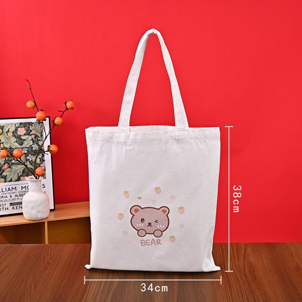 Customizable Eco-Friendly Canvas Tote with Logo or Hand-Painted Designs - Blank Cotton Bag Available for Personalization.