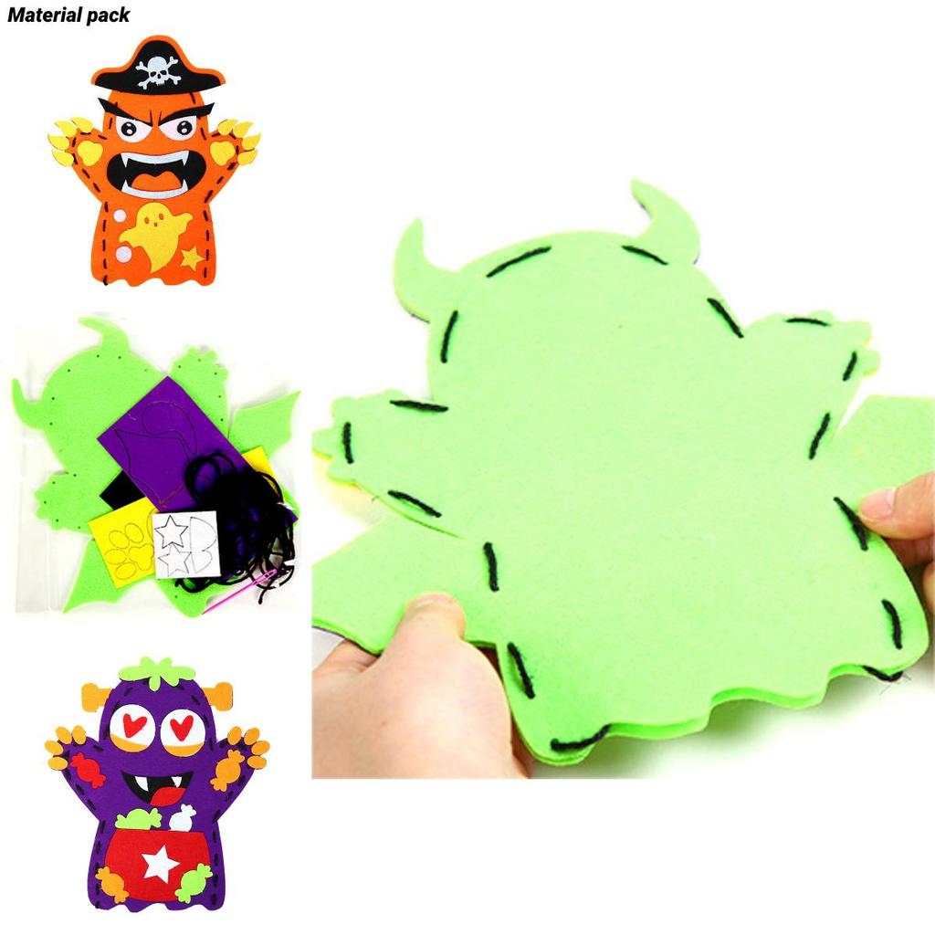 Halloween Puppet Gift For Kids Handmade Diy Material Pack For Kindergarten Dress Up Props